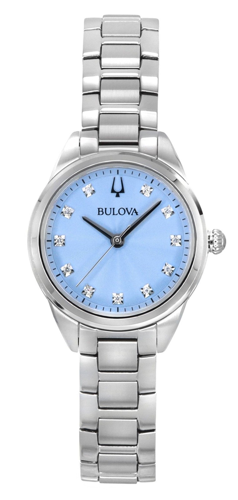 Bulova Sutton Light Blue Dial Quartz Casual Women’s Ladies Watch 96P250