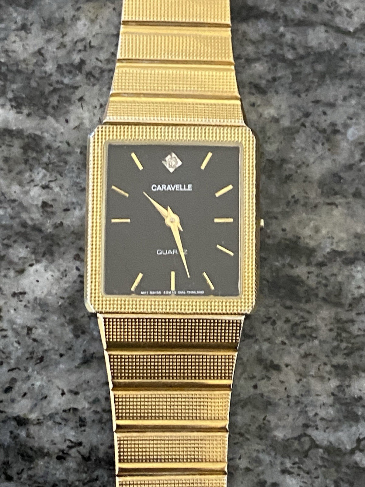 Rare vintage caravelle by bulova men’s watch COP6 Gold Plated Hong Kong⬇️Read D