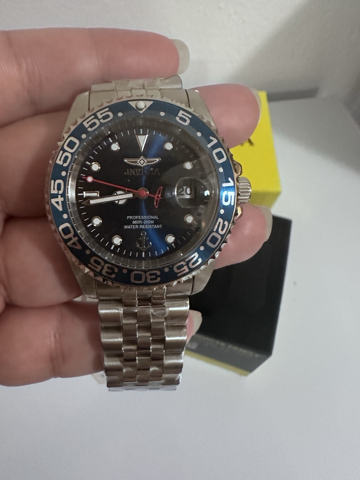 48664-Invicta lady 38 mm Stainless Steel steel Blue Dial Pc32 Quartz