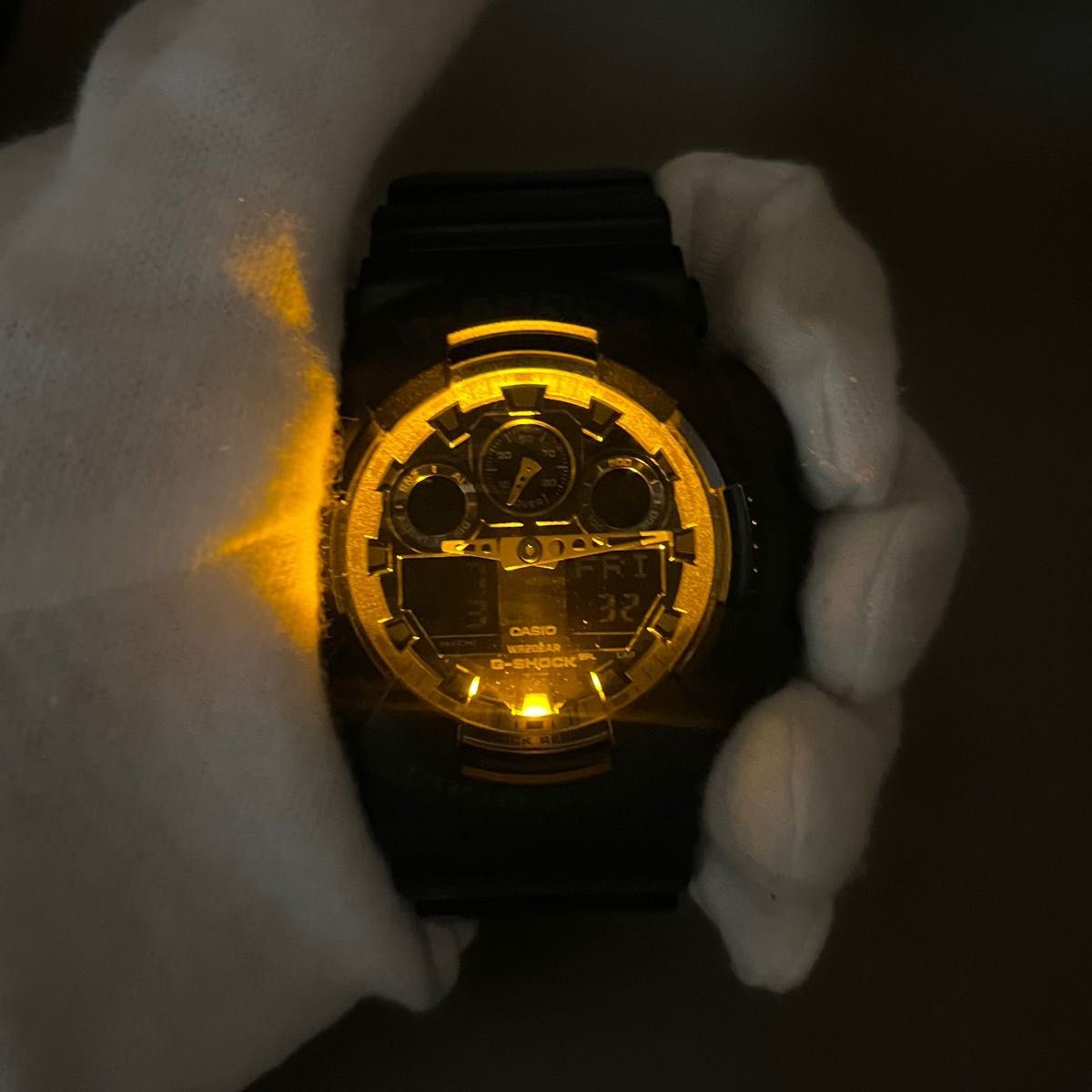 Casio G-SHOCK GA-100CF-1AJF Gray Camo Watch