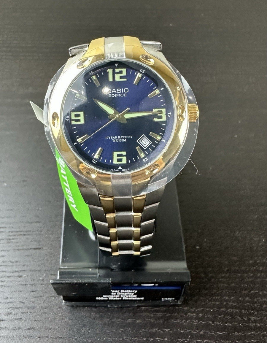Casio Edifice EF106SG-2AV Wrist Watch for Men Gold New 37mm Stainless Steel