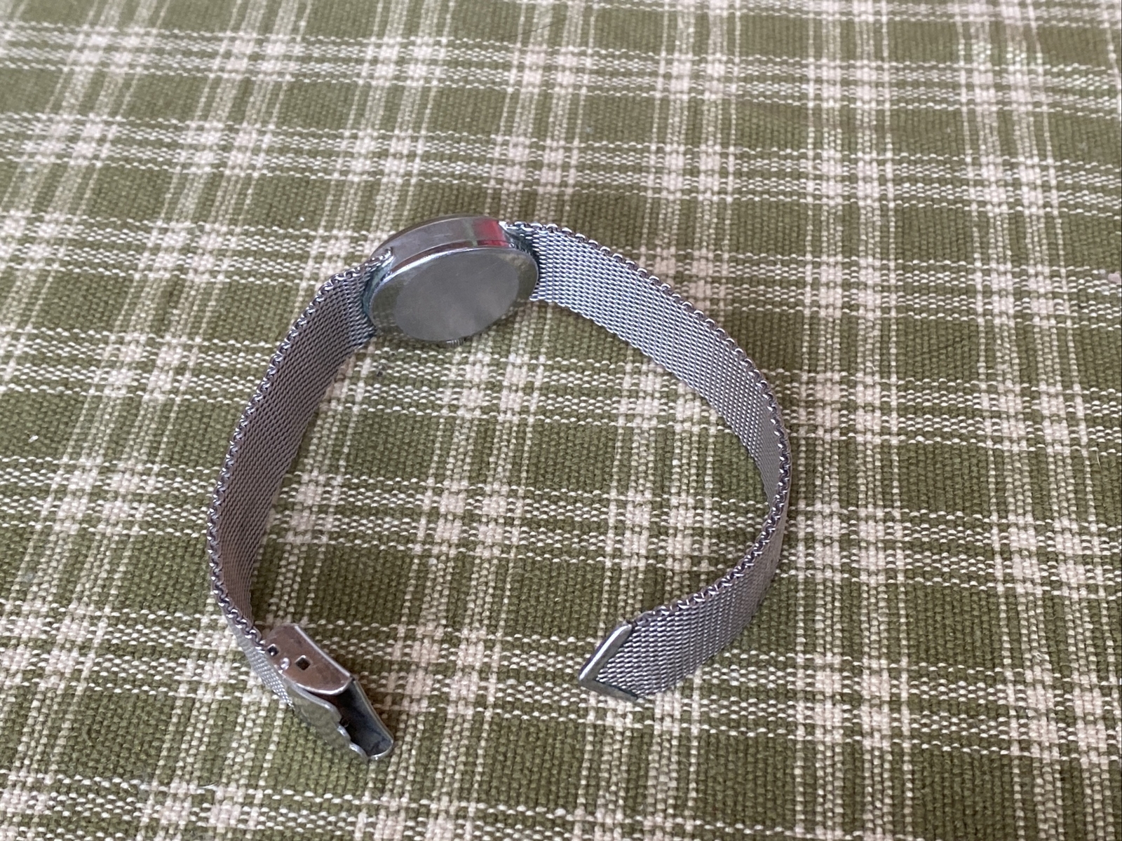 Vtg Ladies Waltham Incabloc 17 Jewel 1/20 10k GF 15mm Mira-Flex Mesh Watch Band