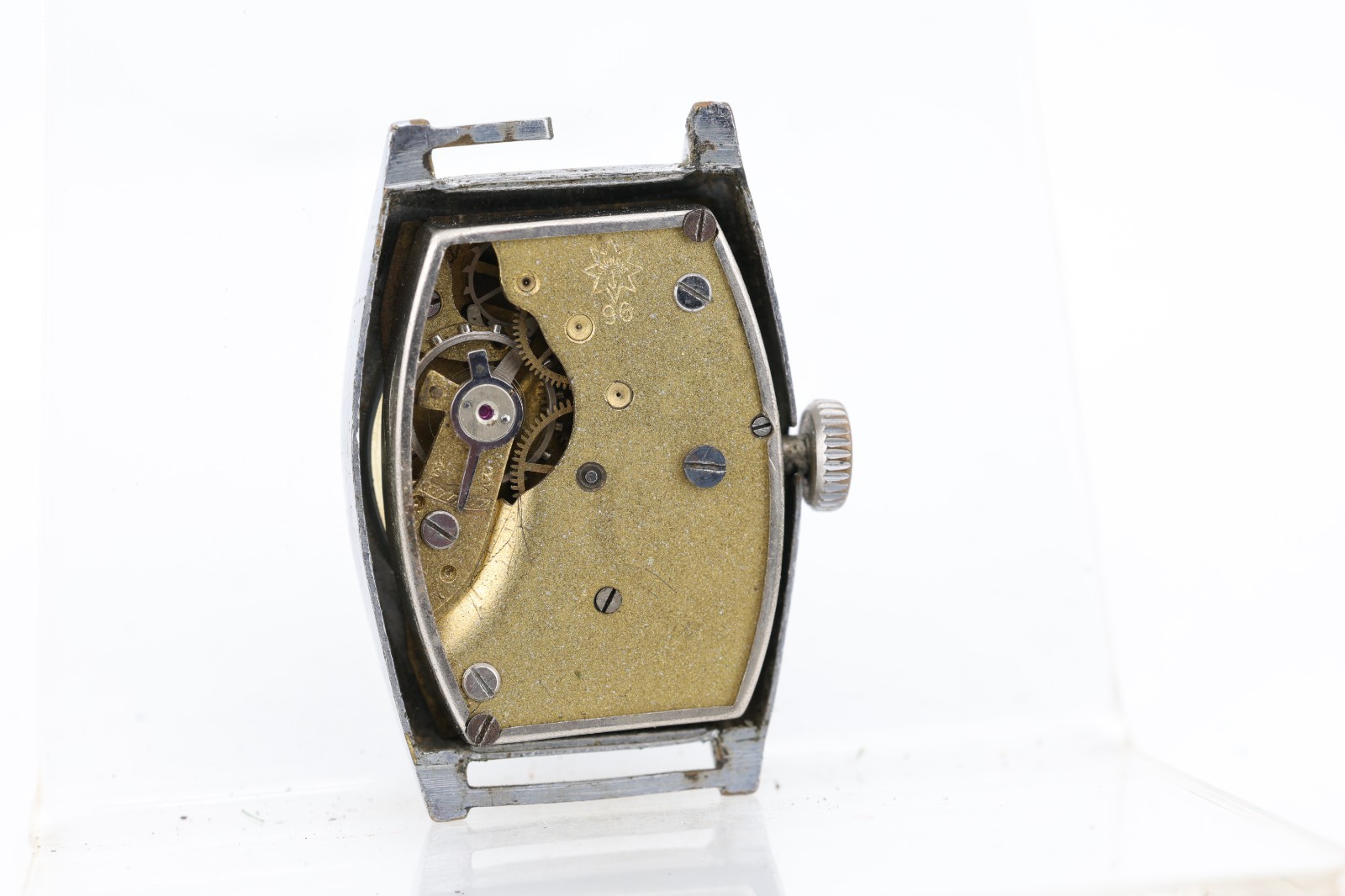 JUNGHANS TANK cal. 96, WRIST WATCH, 23.5×36.17mm CASE, 13mm LUG, FOR REPAIR (GI)