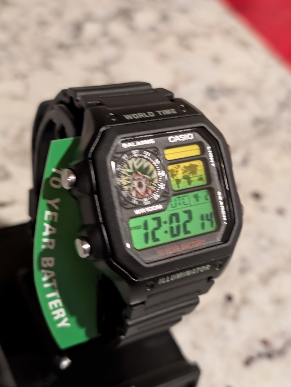 Broly DBZ Theme | Custom Casio AE1200 Black | Anime | Custom Dragon ball Z