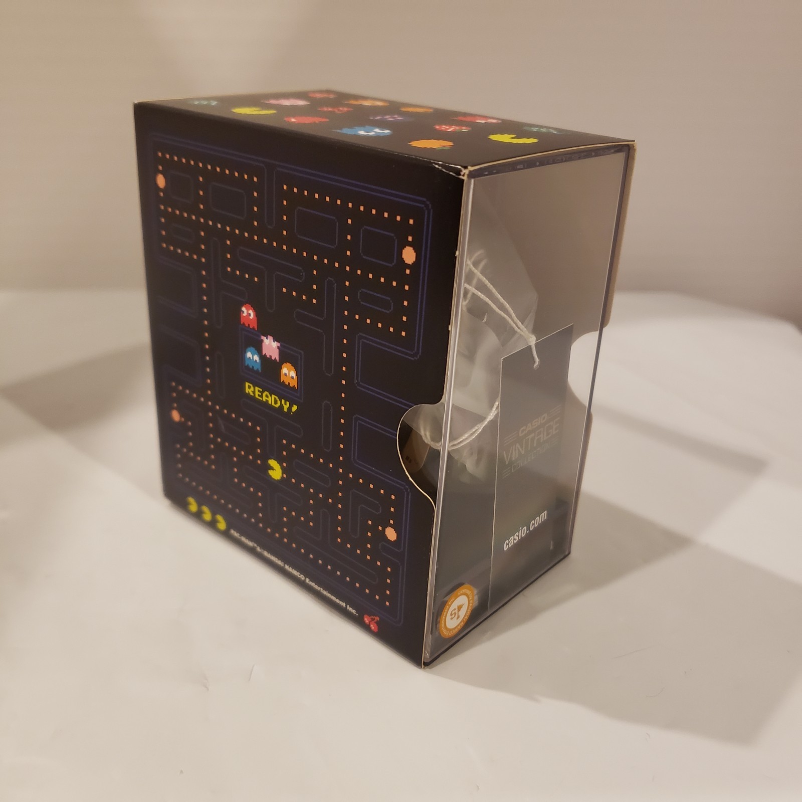 Casio Pac-Man Watch A100WEPC-1B Digital Reprint Design PacMan Collab NEW