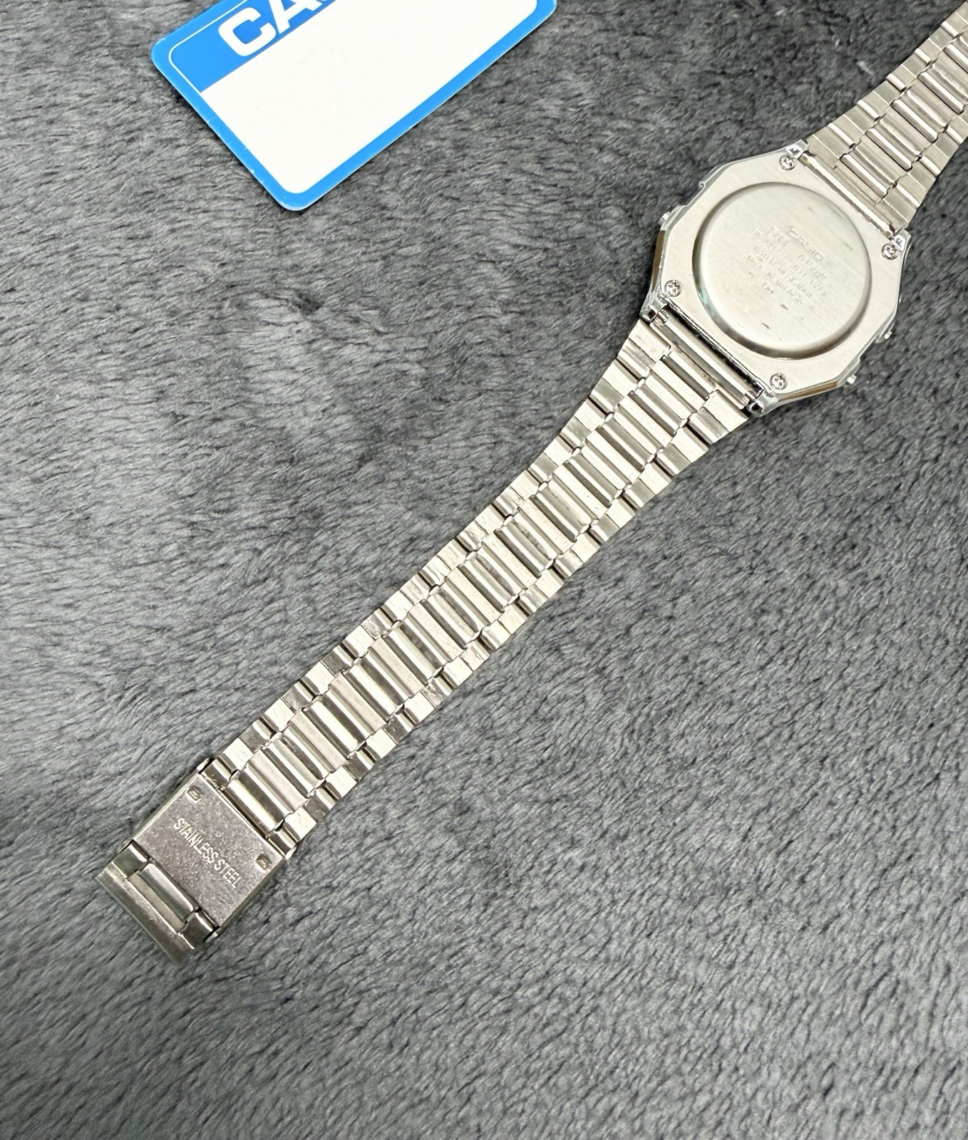 Vintage Casio A158W Digital Watch Silver Tone Alarm Chrono Classic Malaysia