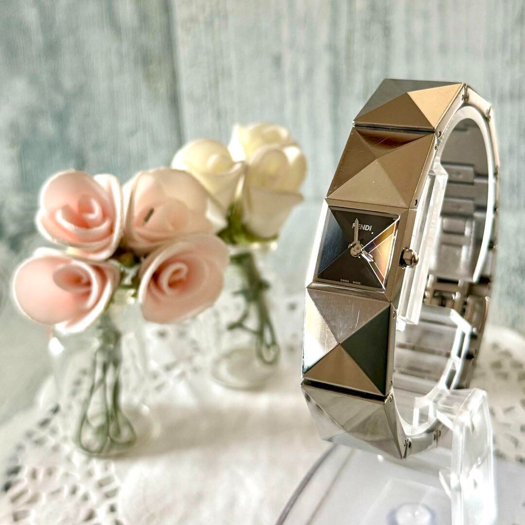 FENDI Watch 4250L Pentagon Used From Japan Check description