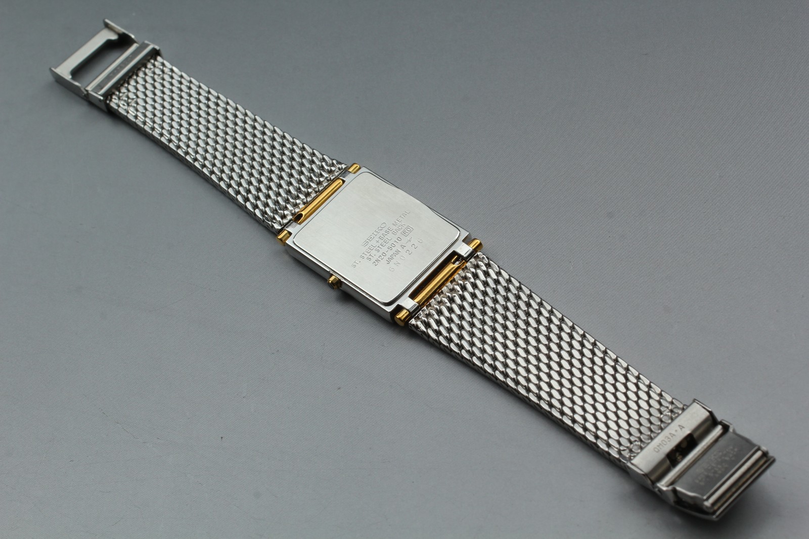 *Exc+5* Seiko Dolce 2N50-5010 White Dial Quartz 15cm List Size Small Men’s Watch
