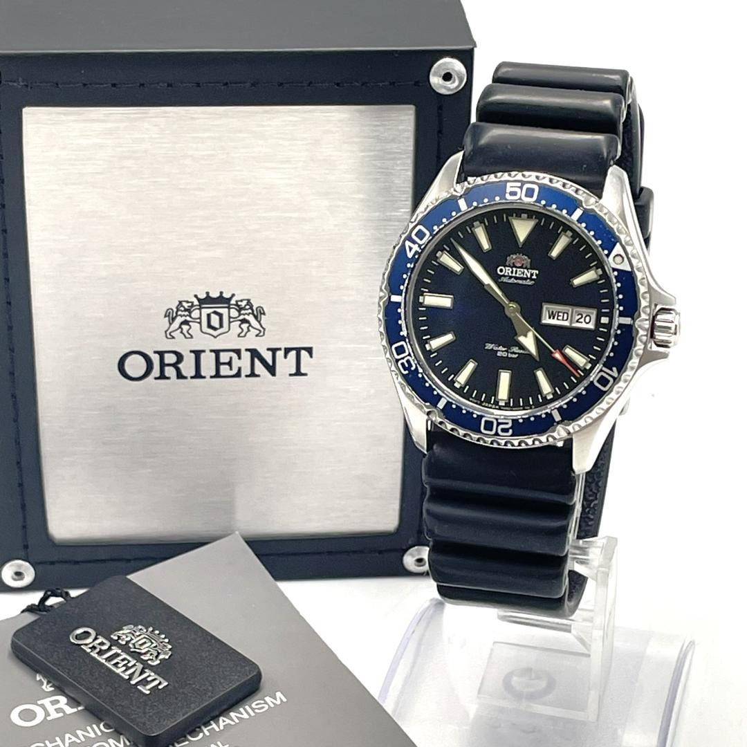 Orient Kamasu Mako3 Automatic Diver Watch 41mm Navy wrist 21cm/8.3in