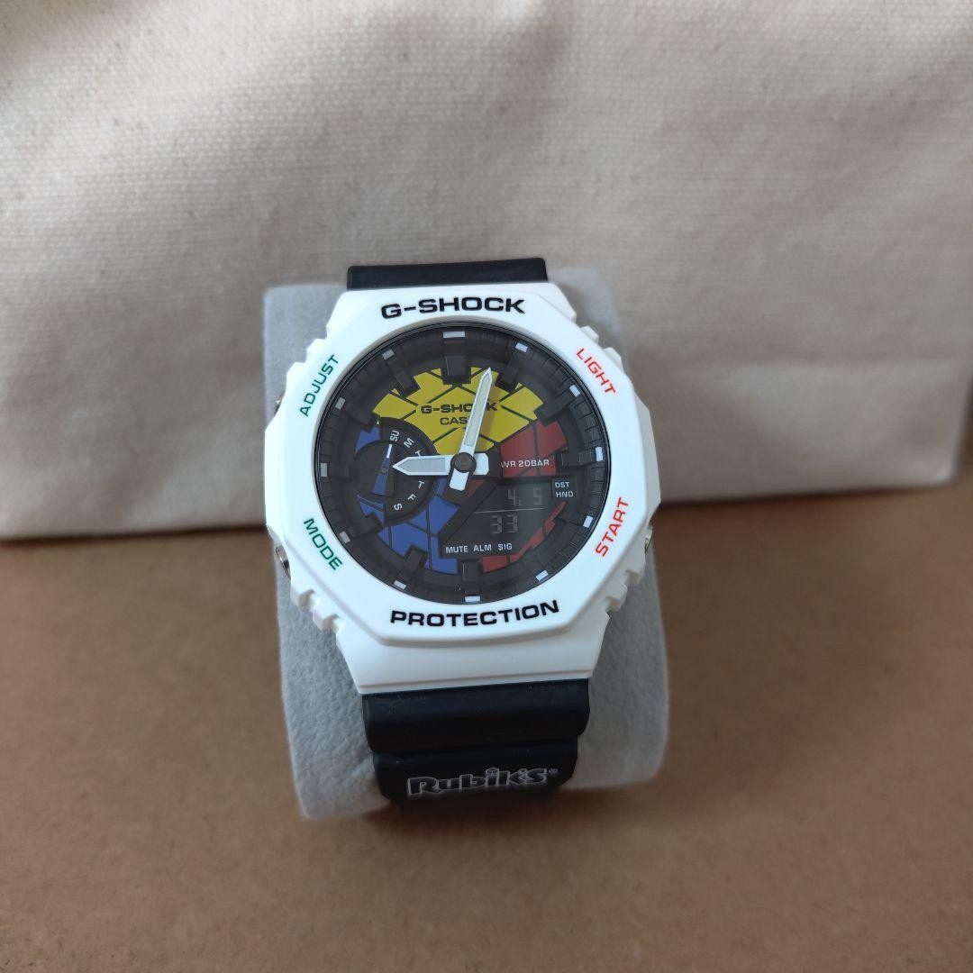 G-SHOCK GAE-2100RC Digital Watch White Black Yellow Blue Red