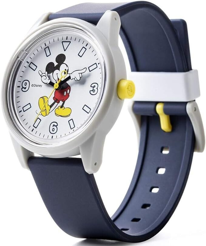 CITIZEN Q&Q Disney Mickey Mouse Watch RP20-809 Quartz Solar Power Urethane Band