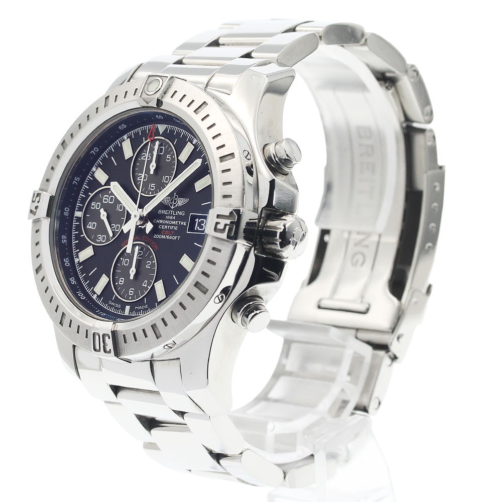 BREITLING Colt A13388 Chronograph Black Grey Dial Automatic Men’s Watch_934423