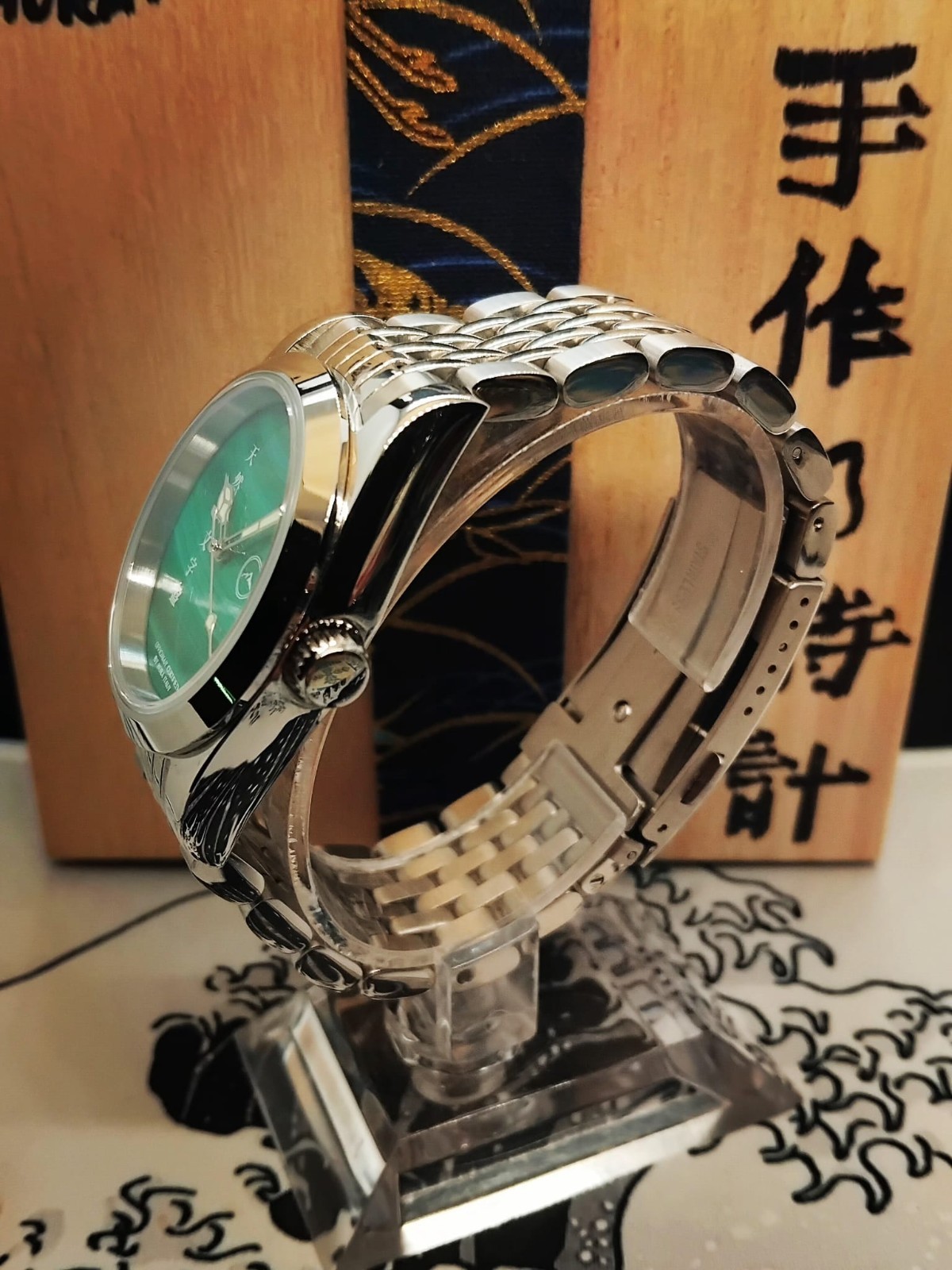 Watch -Hora- Automatic Movement 36mm Natural Stone Dial