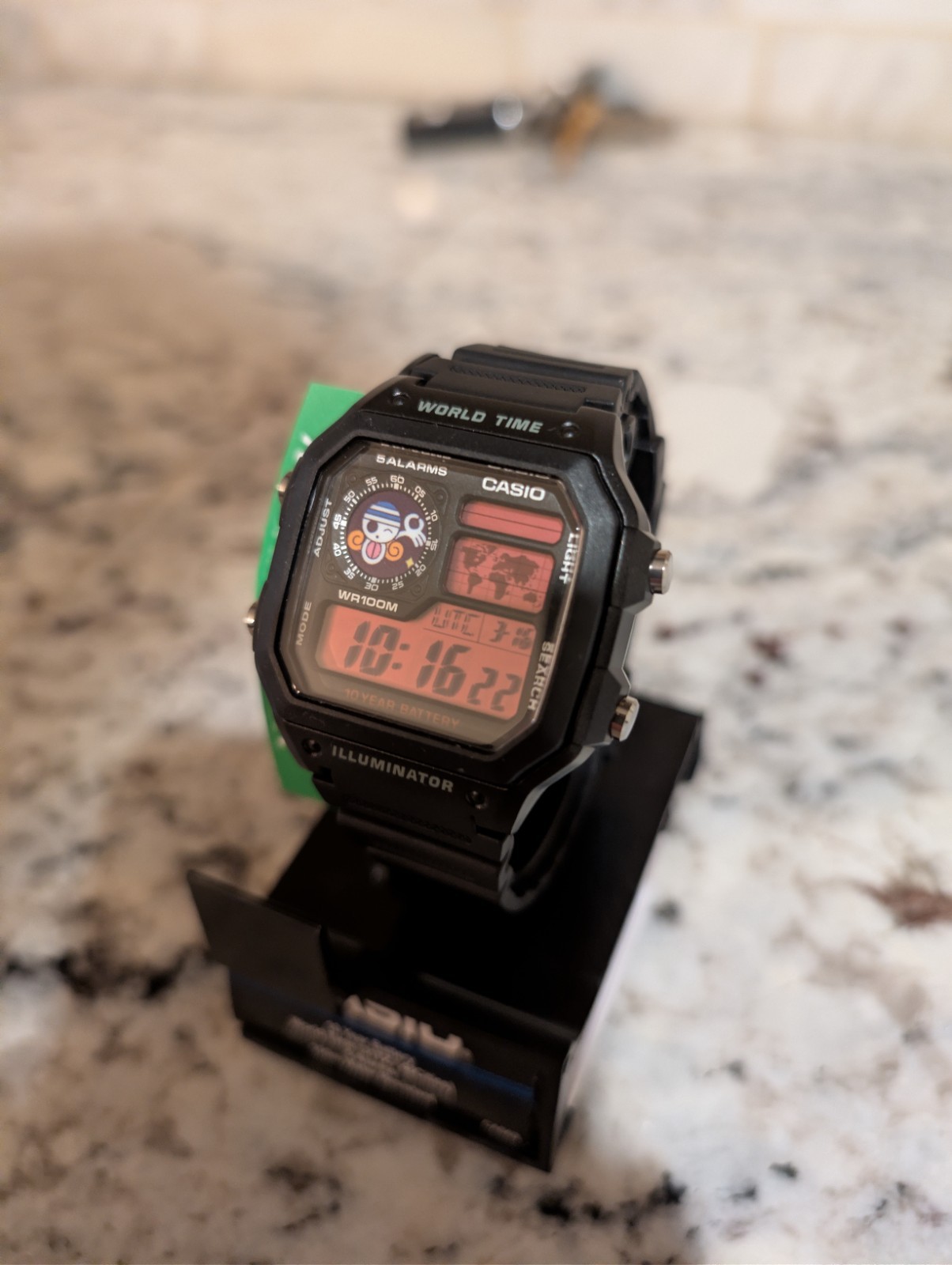 Custom Casio AE1200 Black watch Mod | Anime Pink