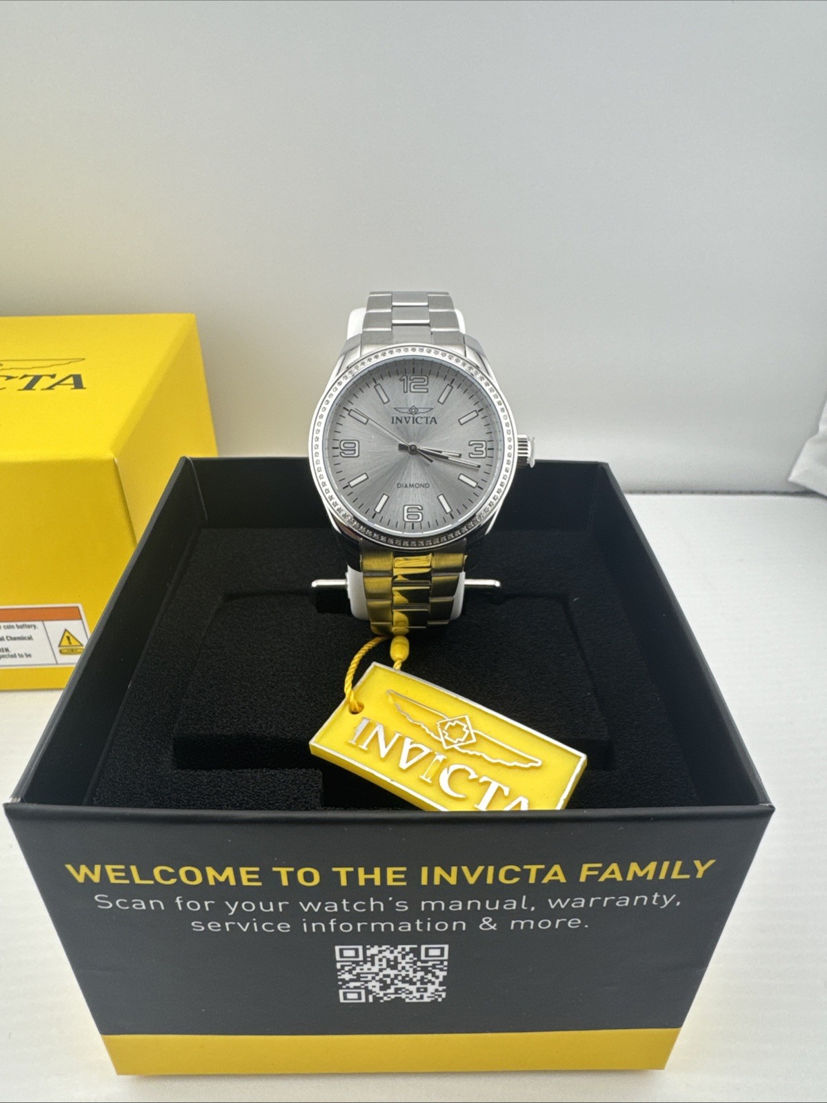 🔥💎Invicta Elite Diamond .37 carat 💎Quartz Silver Dial Men’s Watch 48738