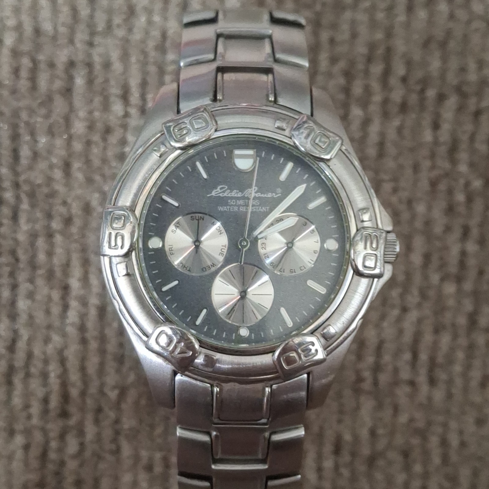 Eddie Bauer Modern Multifunction Quartz Watch Gray/Silver Dial 50m