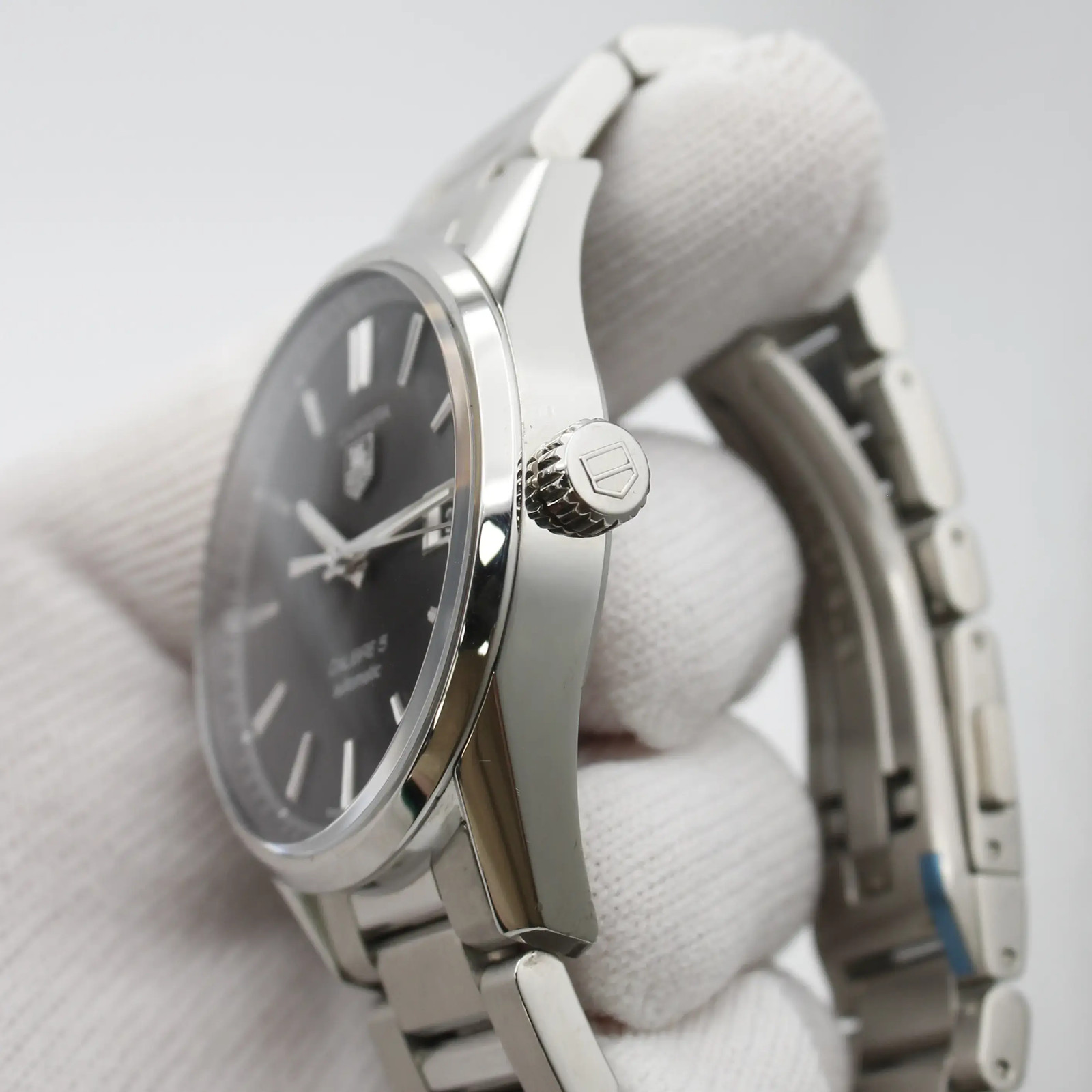 TAG Heuer Carrera Steel Black Date Dial Automatic Mens Watch WAR211A.BA0782