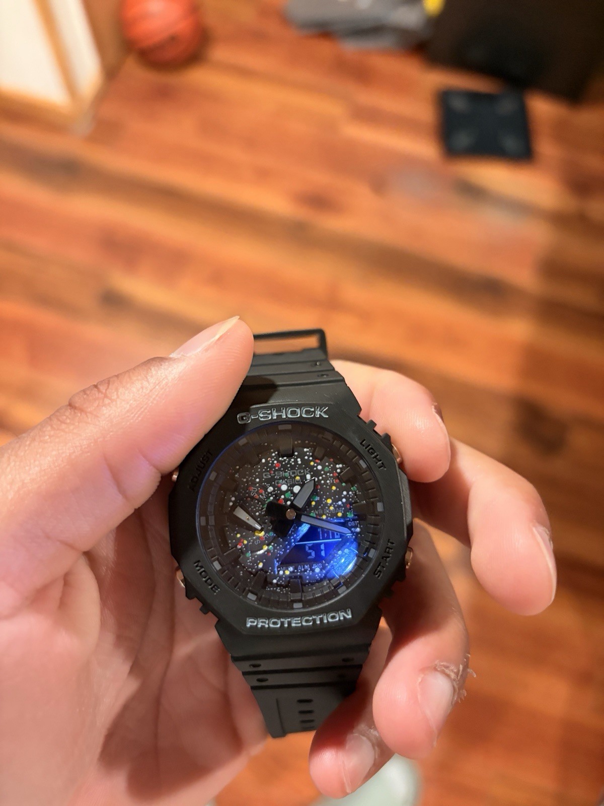 Casio G-SHOCK GA-2100 Carbon Case Black Resin Band Analog-Digital 200m