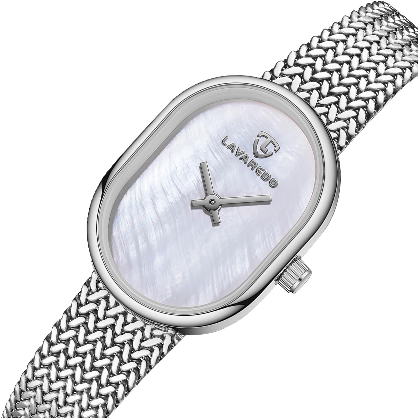 VTAIGE Dainty Gold Watches for Women with Mesh Steel Bracelet Mother of Pearl…