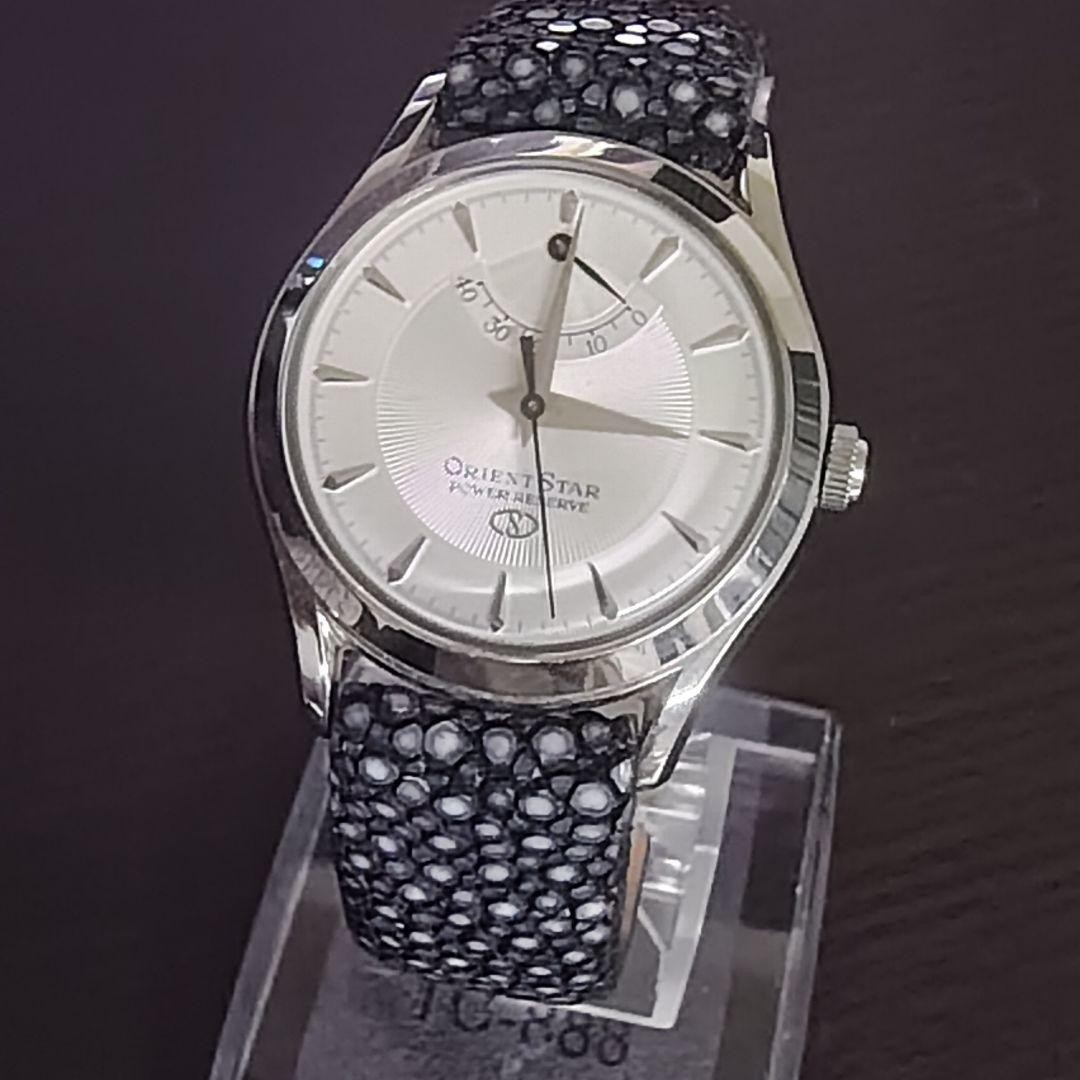 Extremely Beautiful ORIENT STAR Power Reserve Stingray Leather Strap
