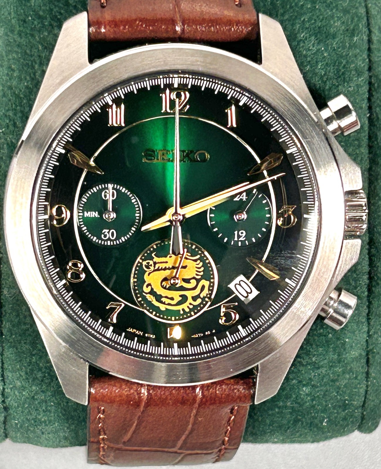 Seiko Year Watch 2024 Dragon LE 8T63-02V0 Chronograph Full Set Box Papers