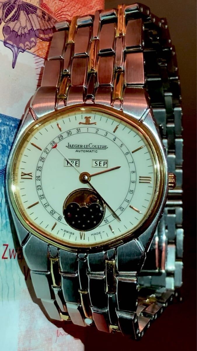 Jaeger-LeCoultre Albatross 18K Gold Triple Calendar Moonphase Automatic 40mm