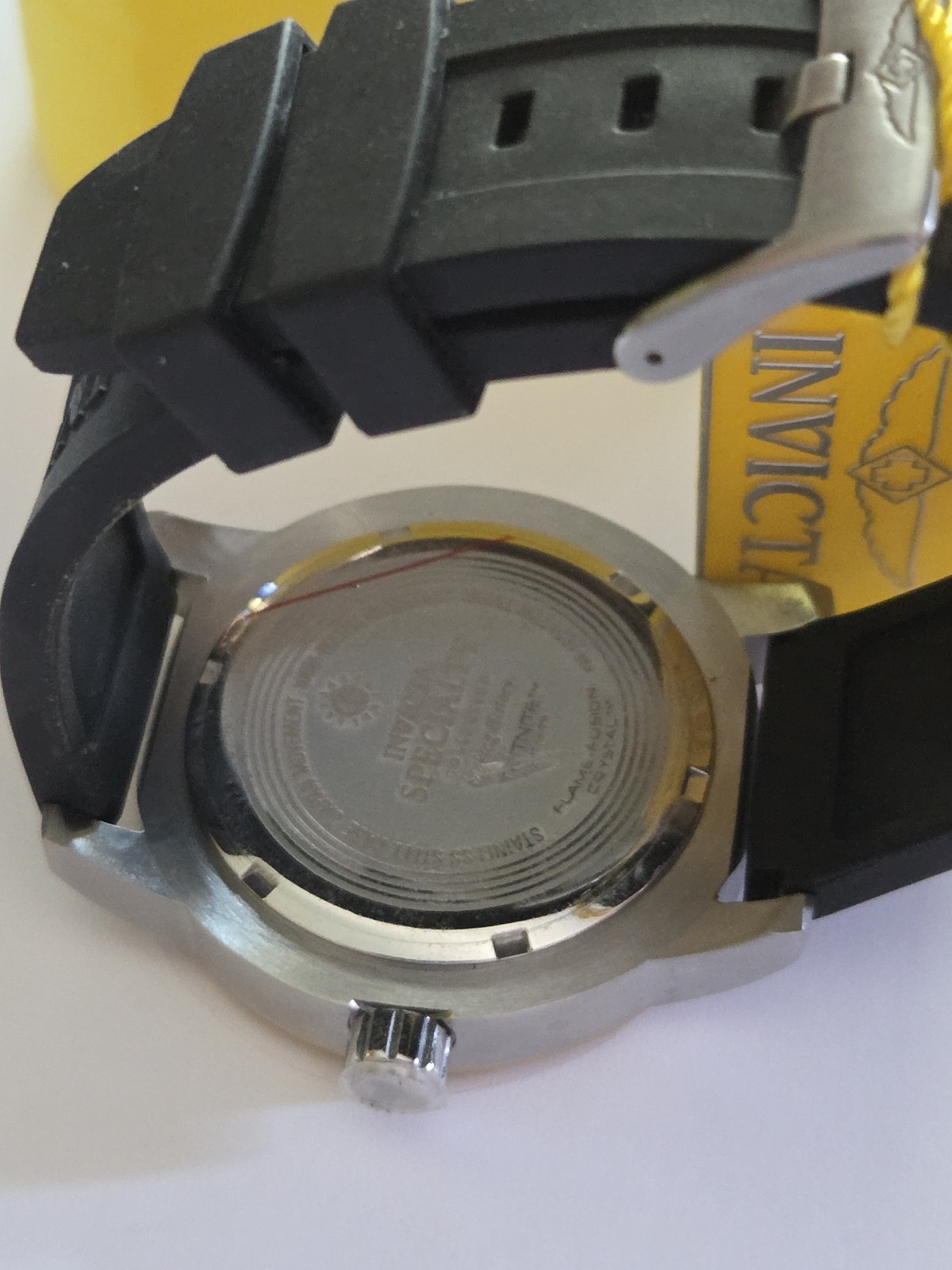 Invicta Men’s Invicta Men SPECIALTY INVICTA 18K GOLD PLATED SILVER BLACK Dial