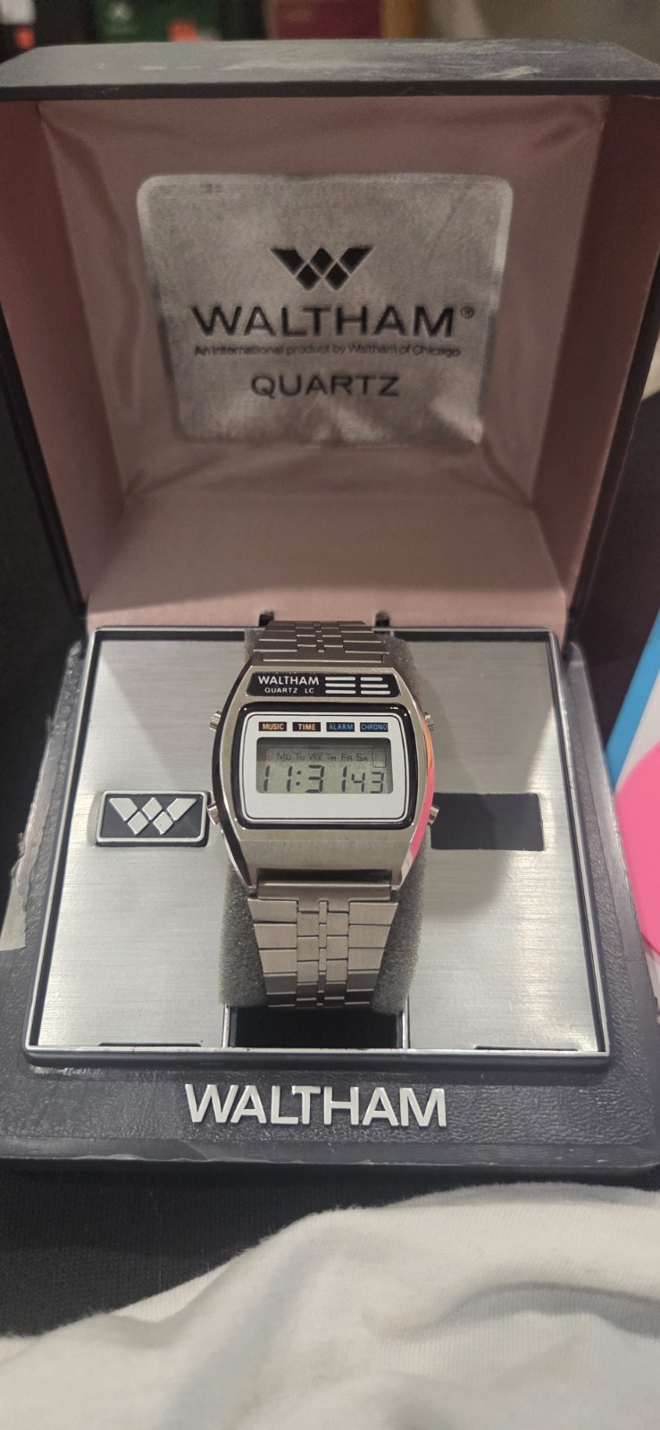 Vintage Waltham Quartz LC “Music Time” Digital Watch
