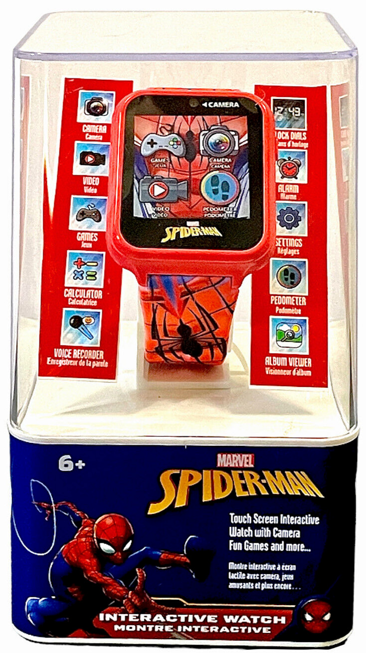 SPIDER-MAN Digital WATCH ~ Touchscreen w/ Games Video Camera Alarm ~ MARVEL