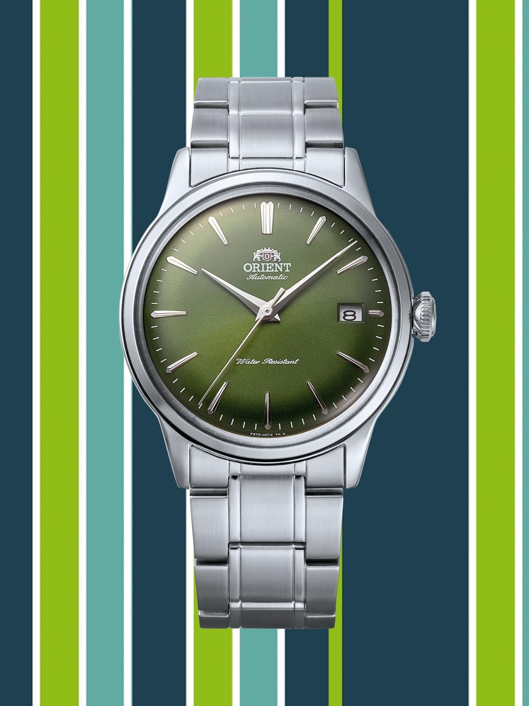 Orient Bambino RN-AC0M09E Grass Green Dial Automatic Watch Classic Mens
