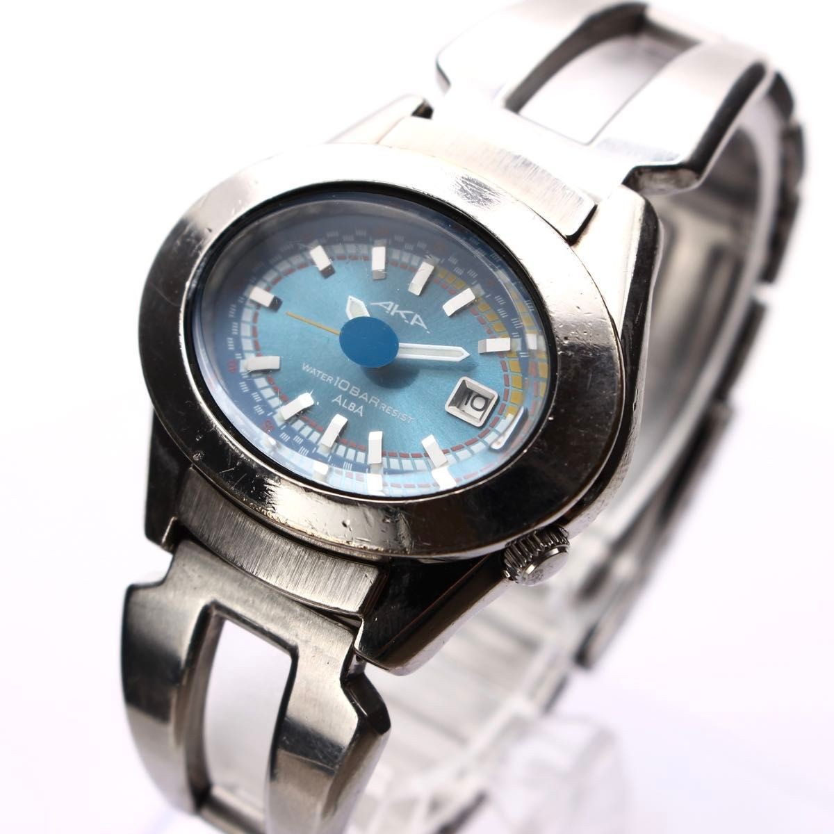 Rare SEIKO ALBA AKA Quartz Wristwatch Y2K Vintage Boys Size V782 5A40 Rare Worki