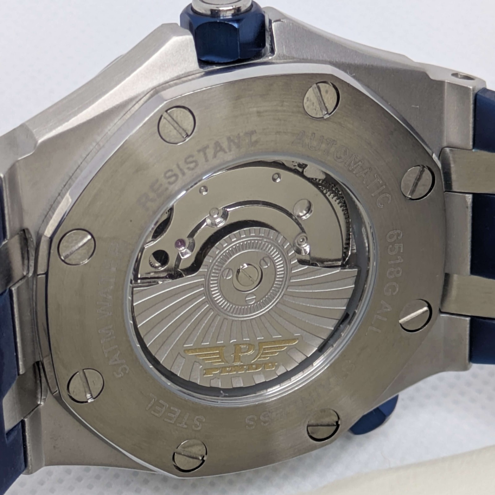 PINDU PINDU Octagon Yellow Men’s Stainless Steel NEW