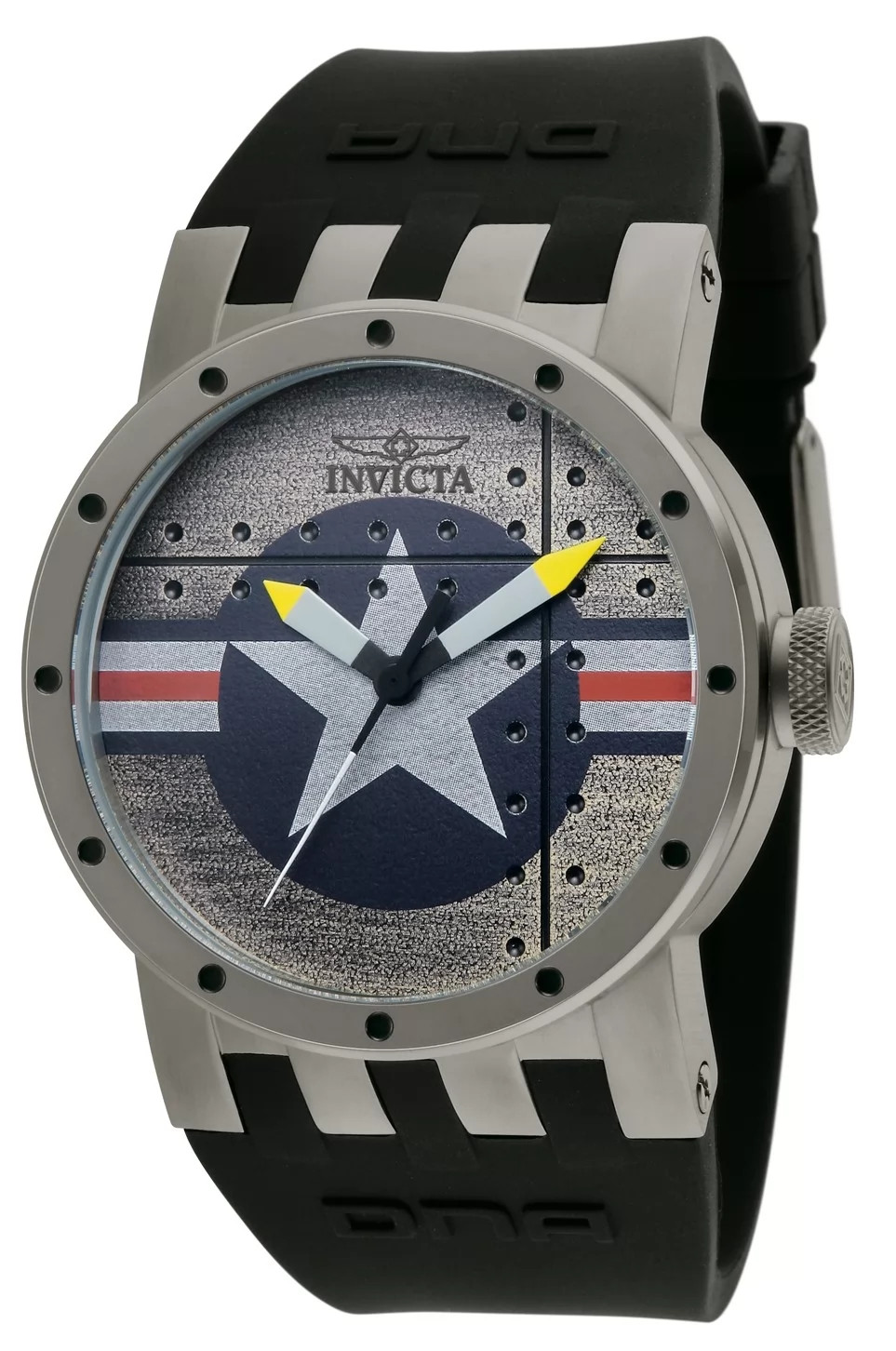 Invicta Men’s 11649 DNA Quartz 3 Hand Silver Dial