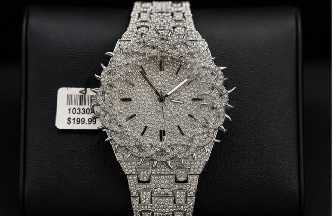 silver Moissanite Watch