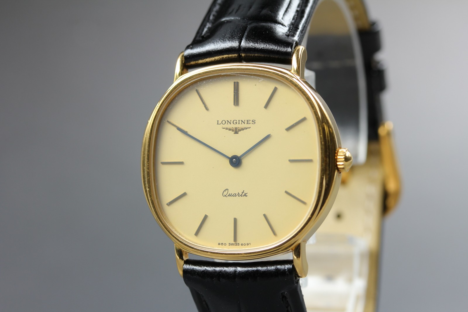 [Exc+5] Longines Cal.L960.2 960 6091 31mm Gold Dial Quartz Men’s Watch