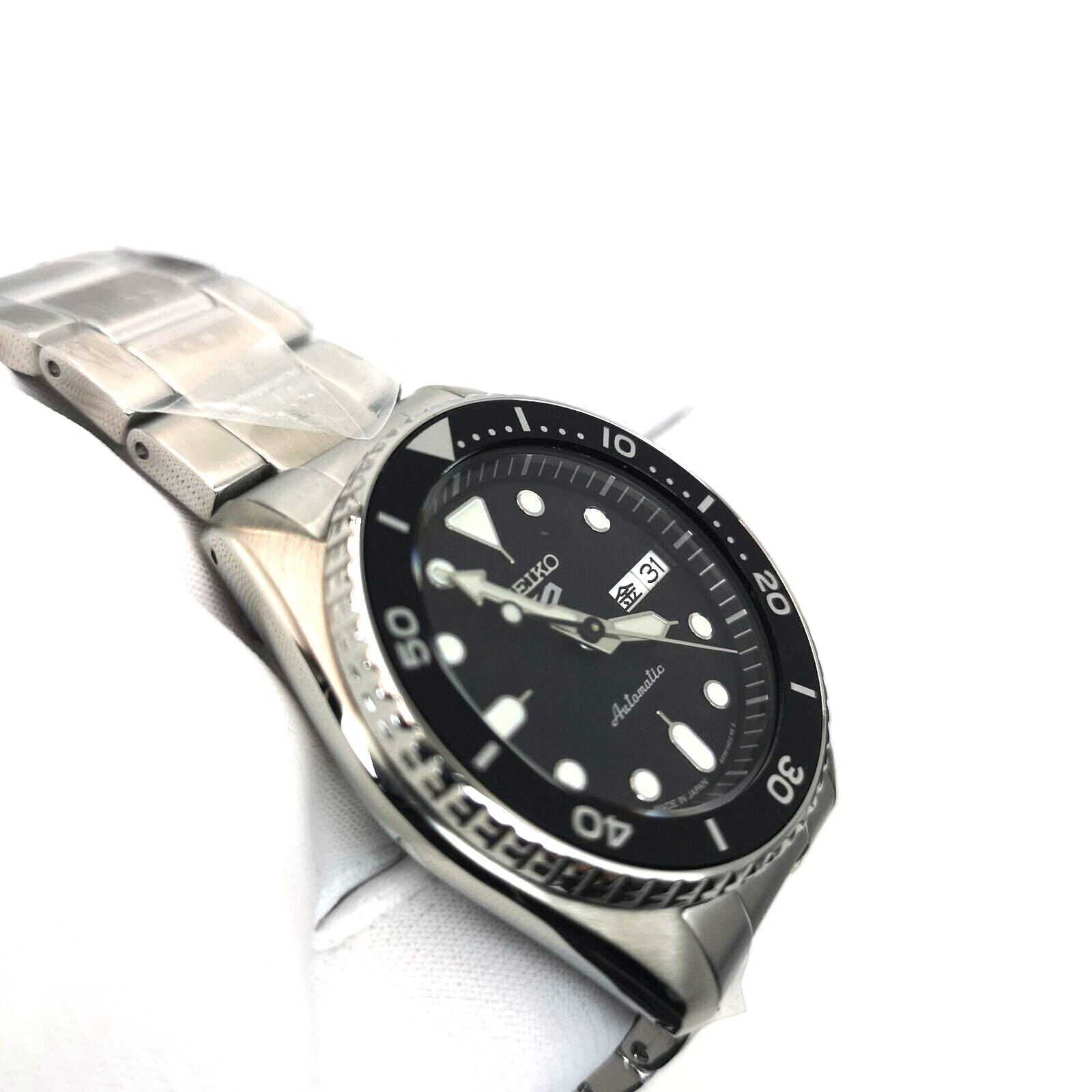 SEIKO 5 Sports SBSA225 Black Automatic Mechanical Diver Men’s Watch New in Box