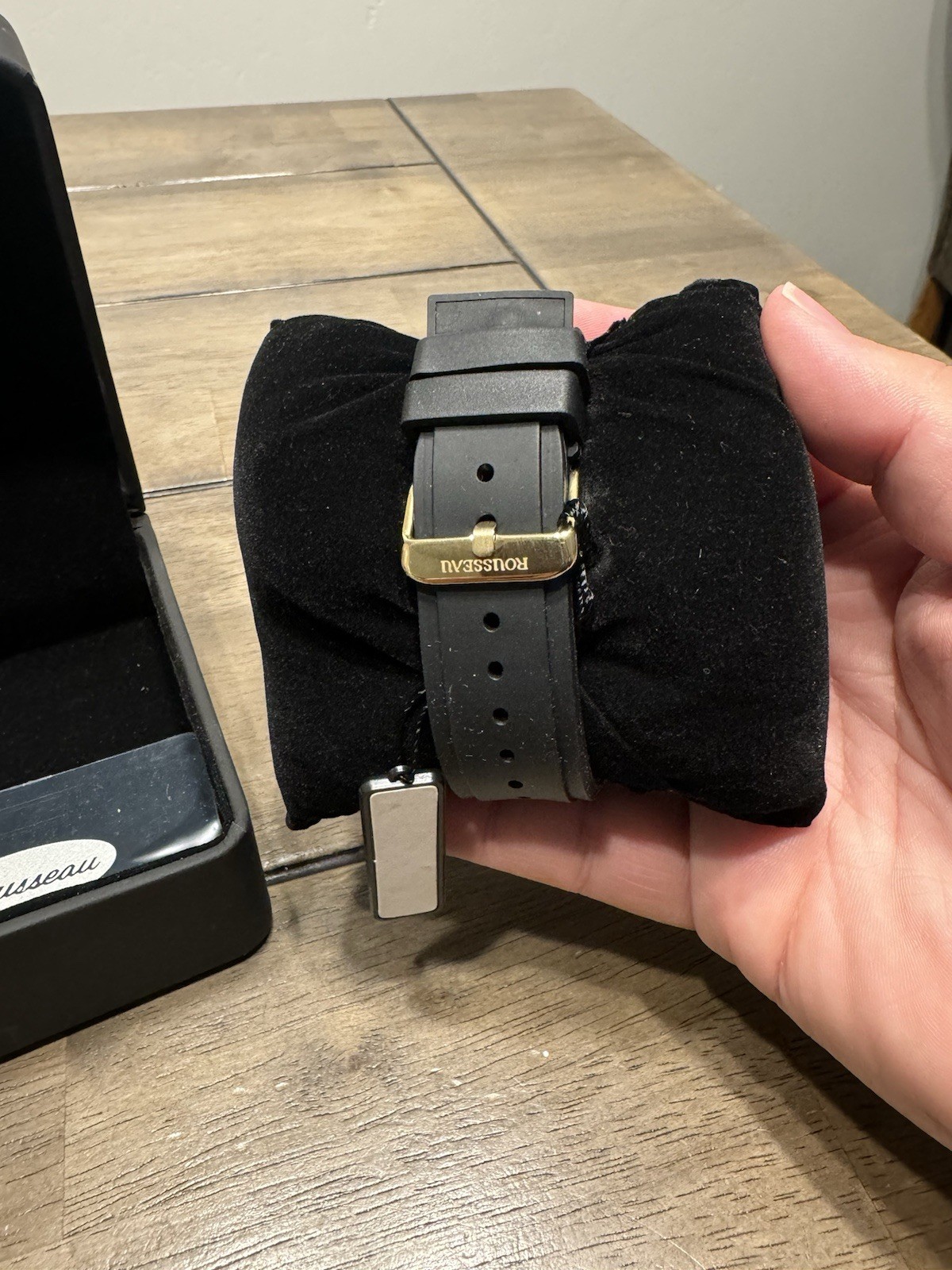 Rousseau Stainless Steel Wrist Watch – No 9655 Japan MOVT – Brand New With Case