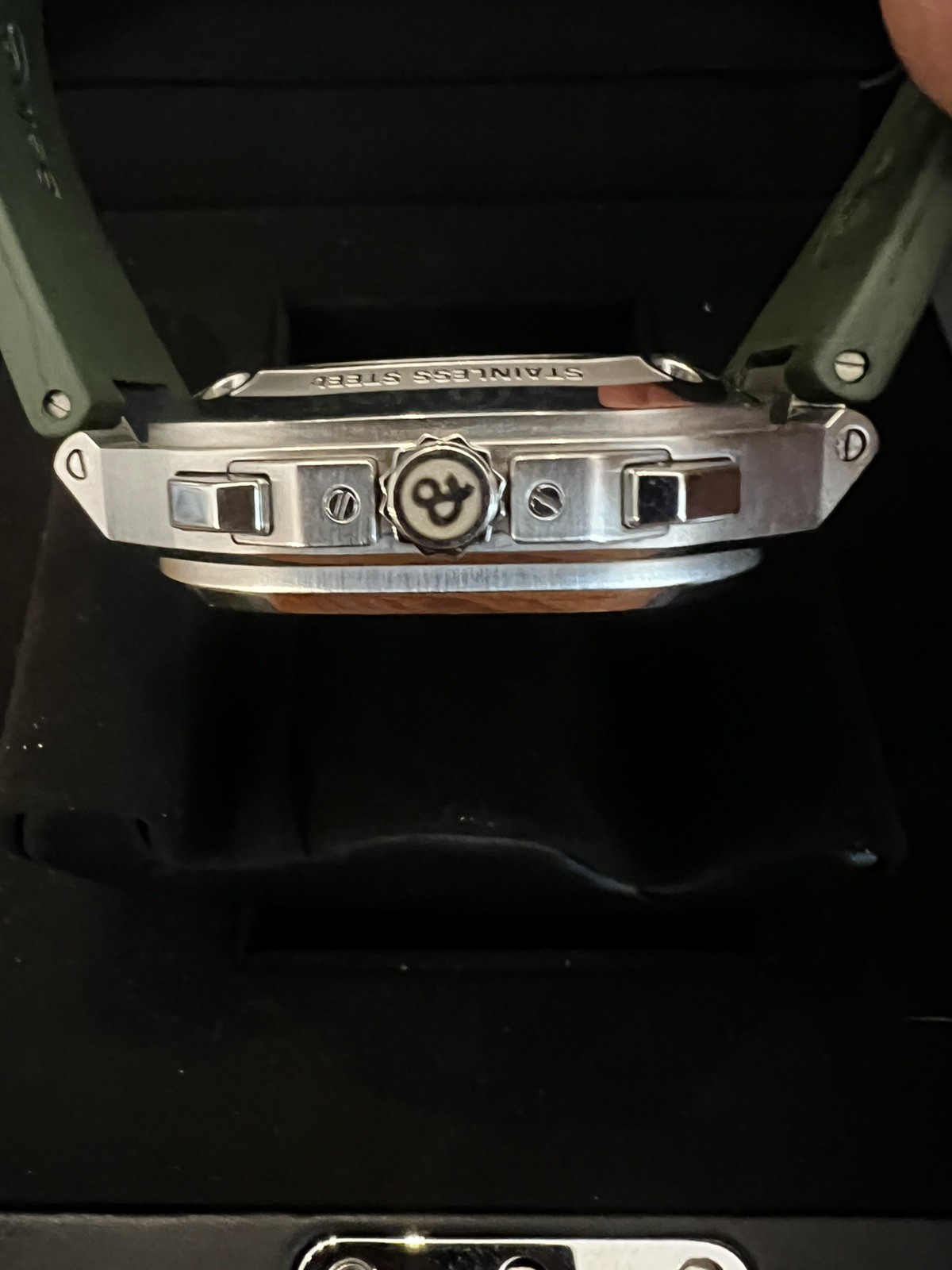 BELL&ROSS BR05 Chronograph. Green Steel BR05C-GN-ST/SRB. Excellent!!