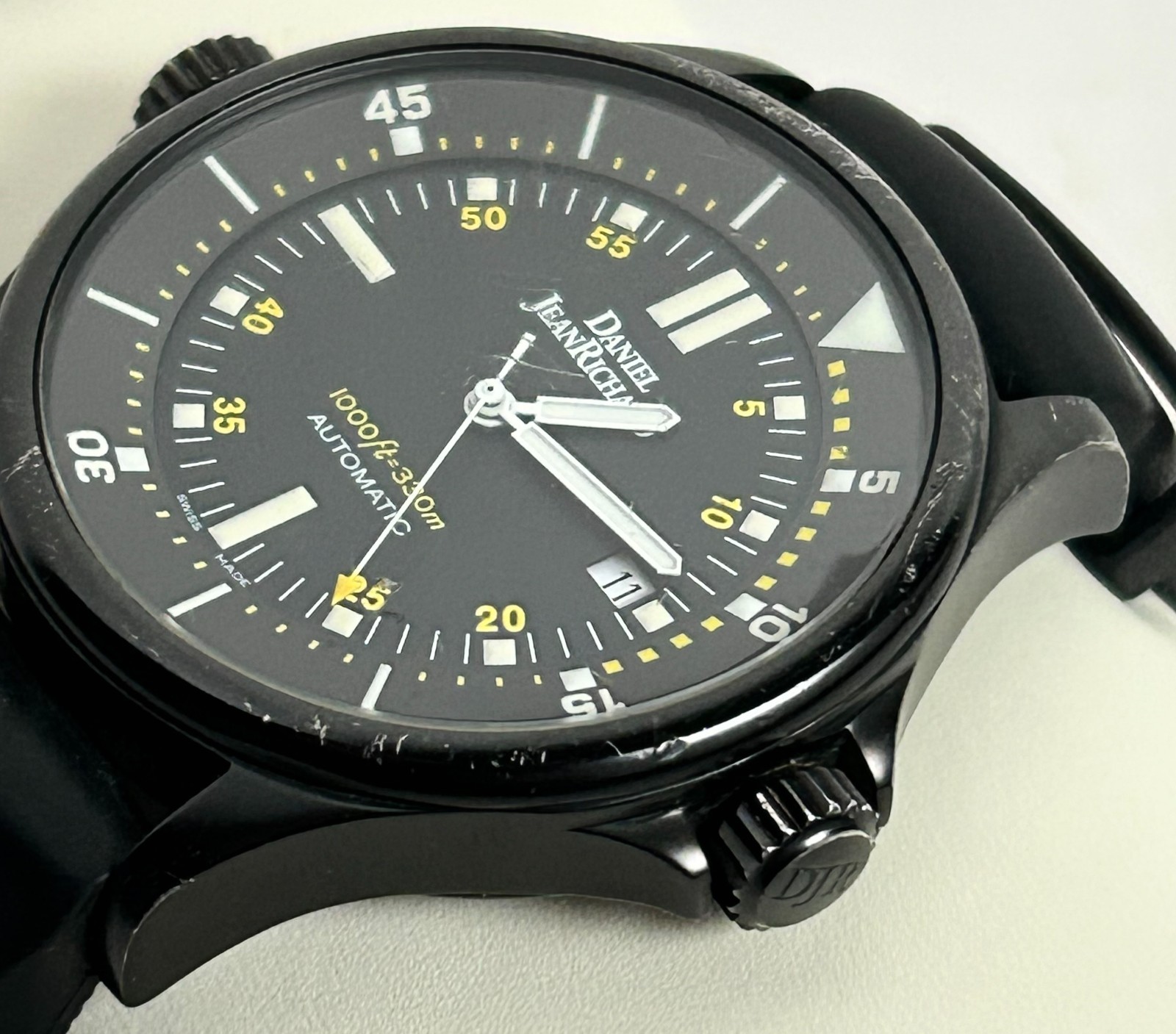 JeanRichard Diverscope 43mm PVD Auto Ref 24020 Full Set Box Papers