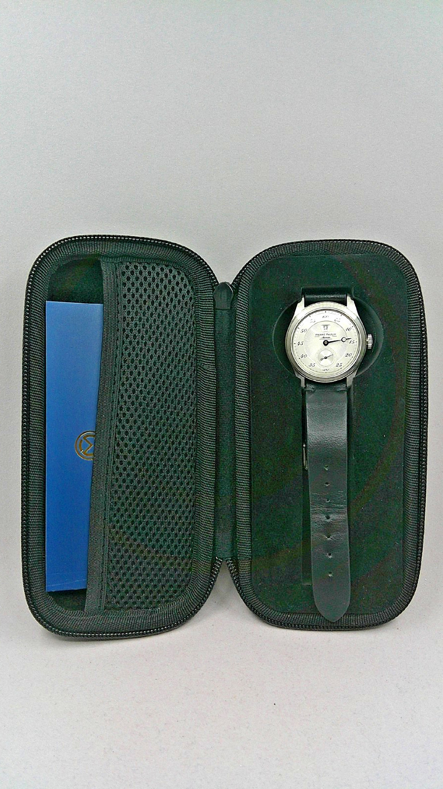 Pierre Paulin Jumping Hour Watch Silver Dial Automatic 37mm Premium Strap