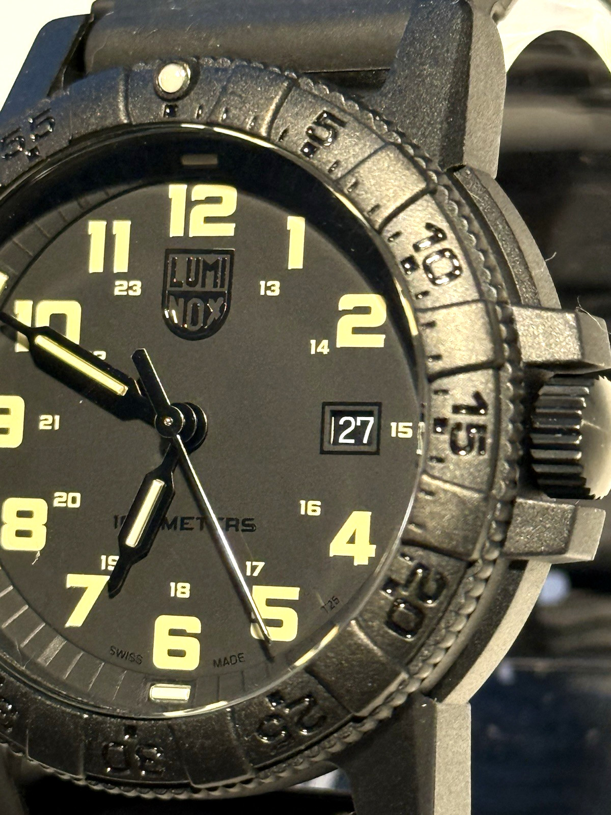 LUMINOX Leatherback Sea Turtle Giant 44mm Carbonox Khaki/Sand Markers XS.0330