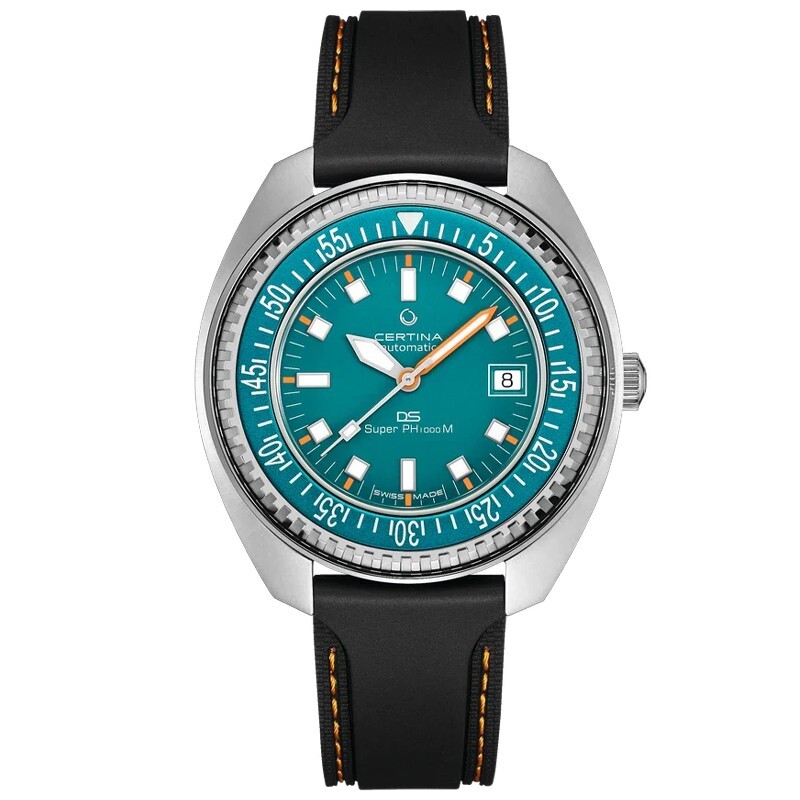 New Certina DS SUPER PH1000M STC Teal Dial 43.5mm Men’s Watch C0249071704110