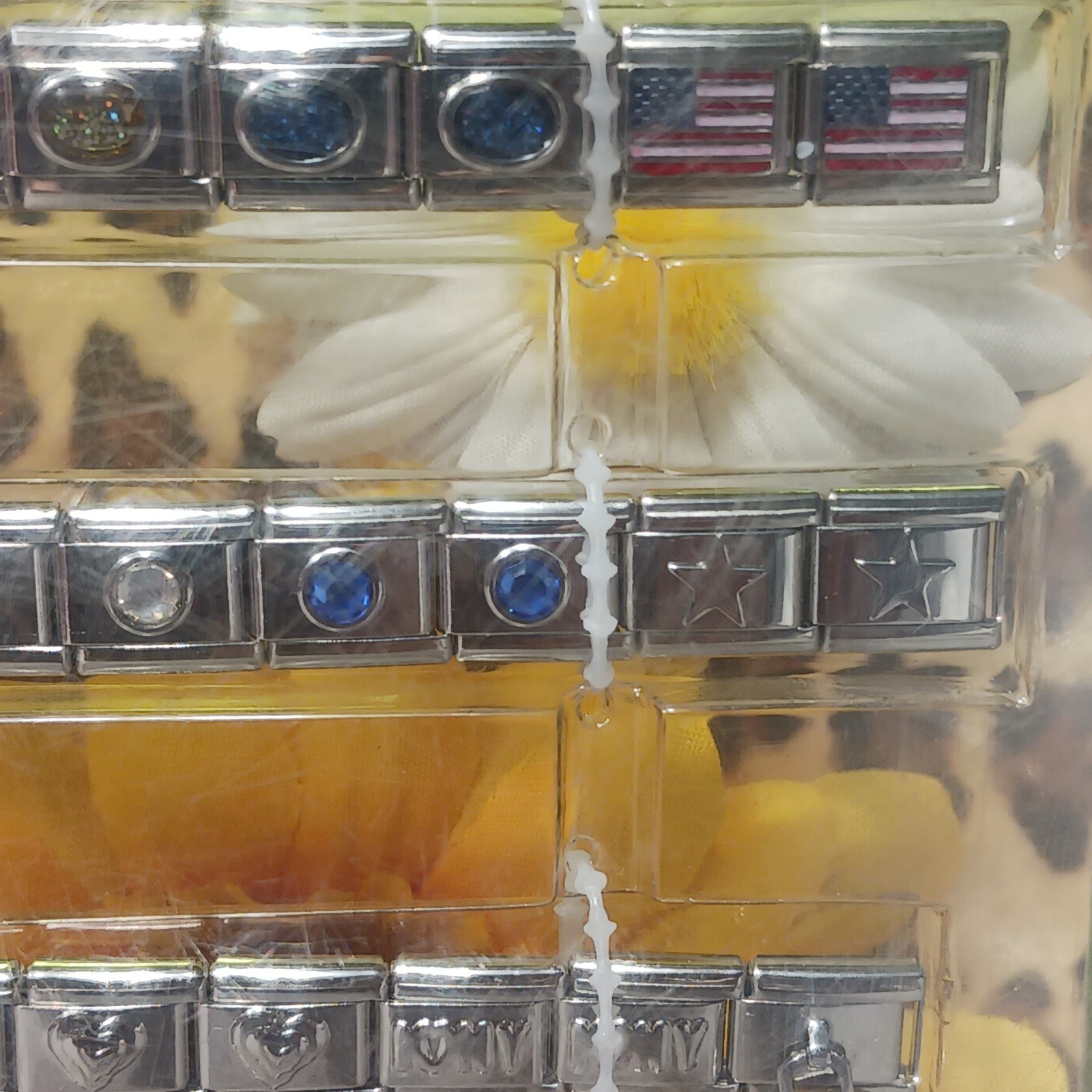 NIB Mudd Silver Tone Watch & Interchangeable Links Set American Mudd