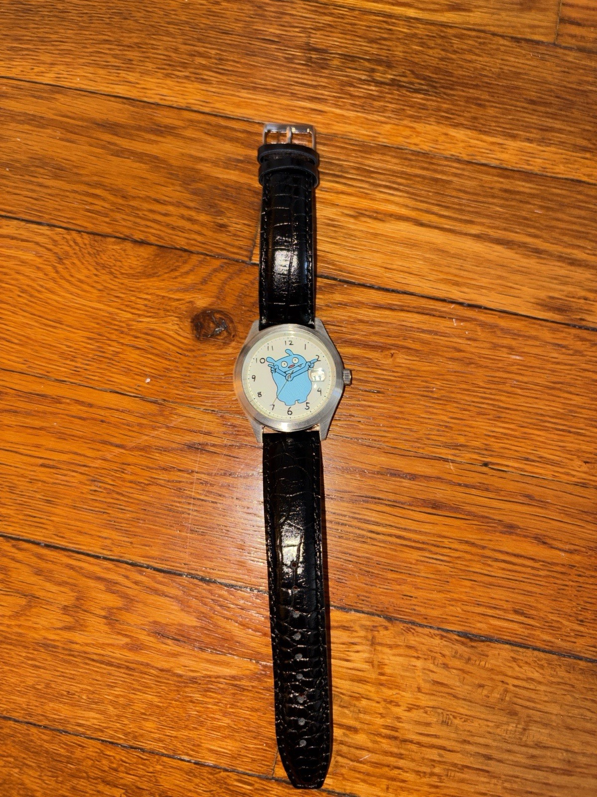 David Horvath Ugly Doll Icebat Watch With Leather Strap Designer Art Unisex