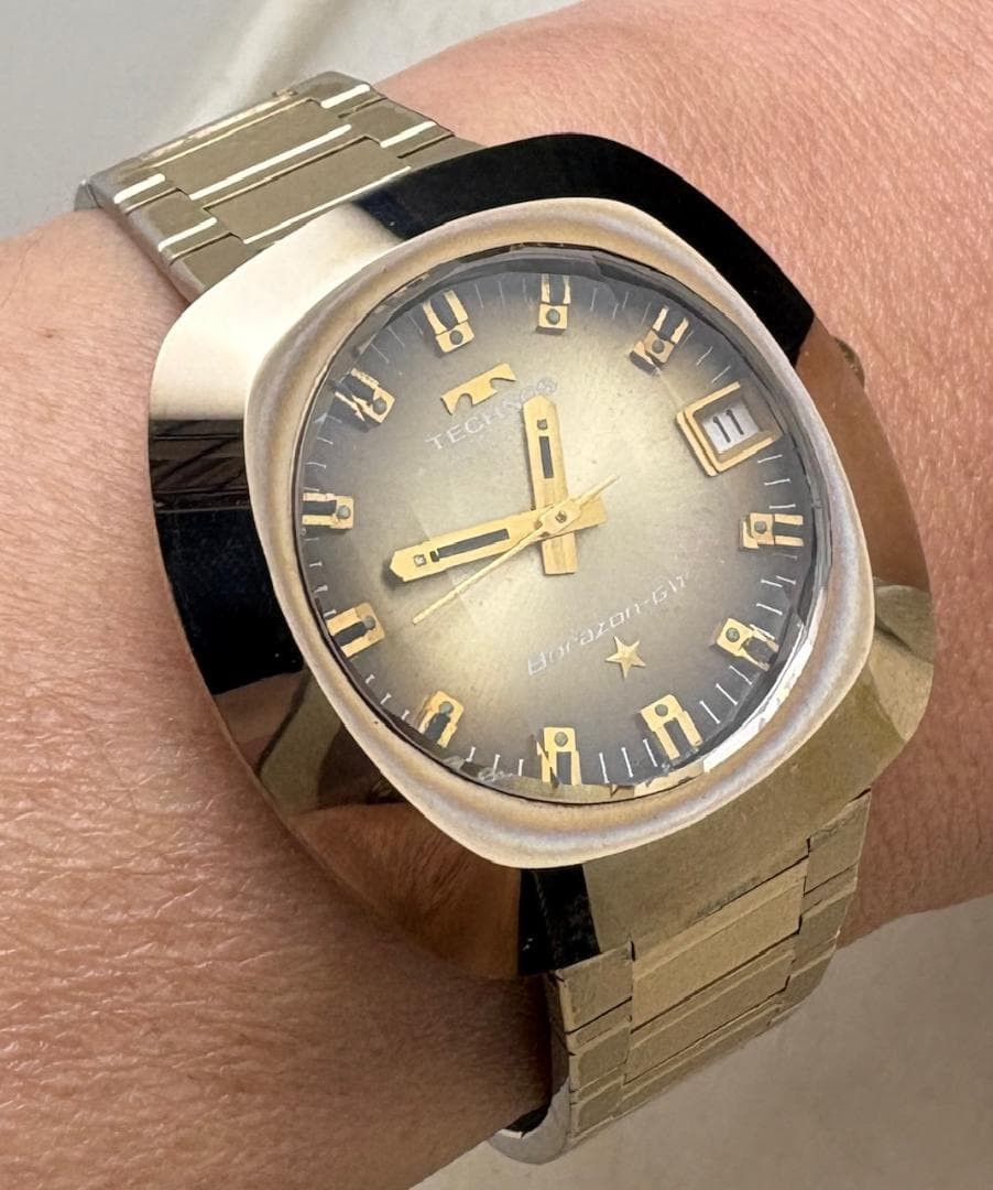 Technos Borazon-G VI Automatic Watch 36mm Stainless wrist 18.5cm/7.3in