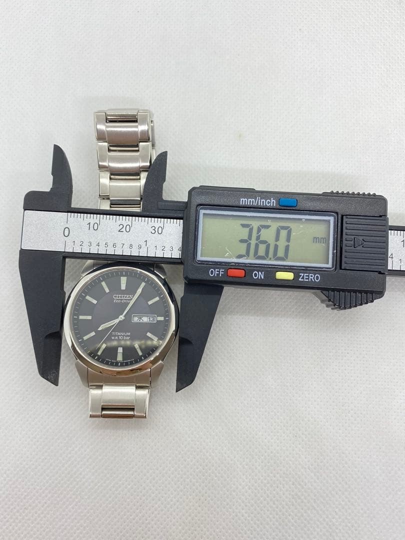 Citizen E101 Eco Drive Titanium Watch Black Dial Forma Series Timepiece