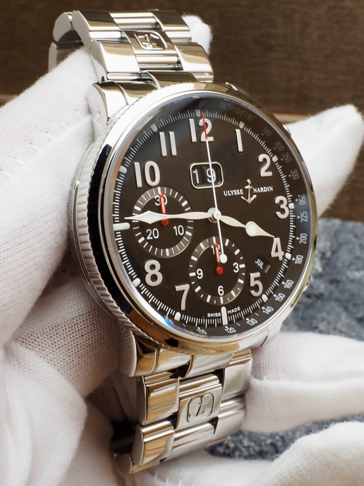 Ulysse Nardin Marine Annual Calendar Chronograph 99% LNIB 513-22 Full Set!