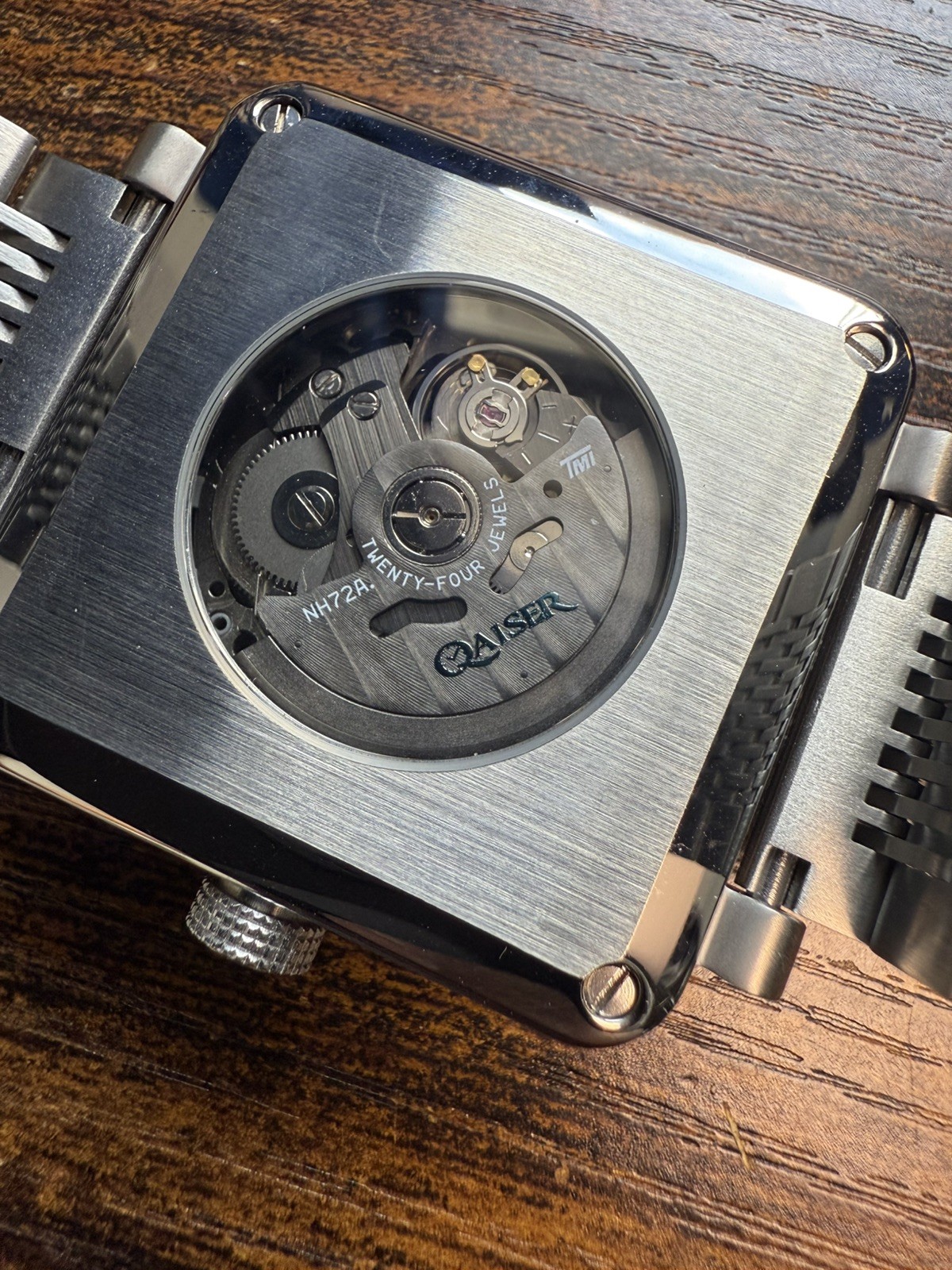 Skeleton mod watch NH72 automatic movement Sapphire glass