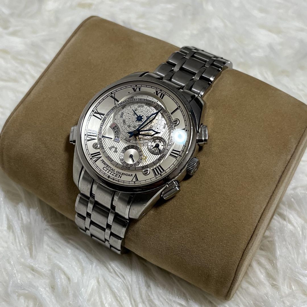 Campanola Perpetual Calendar Quartz Working 15cm5.91in~17.5cm6.89in Box Links