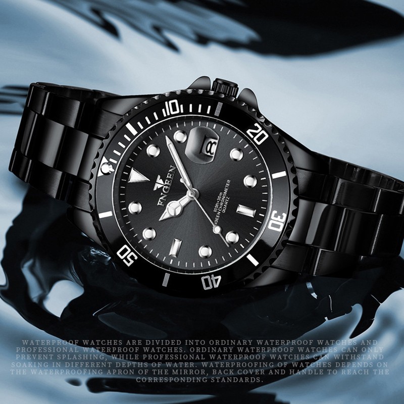 FNGEEN Top Brand Luxury Fashion Diver Watch Men 30M Waterproof Date watch Sport